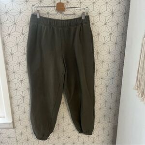 Athleta Oversized Green Jogger Sweatpants